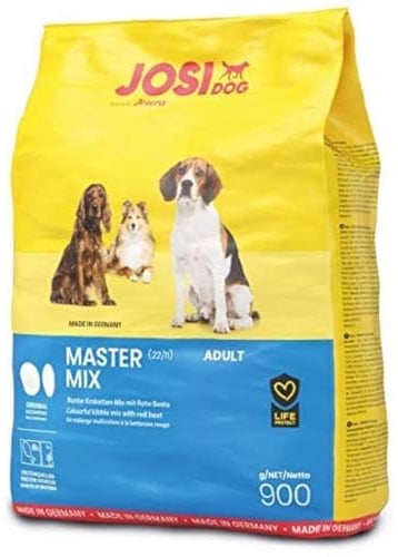 JosiDog Master Mix (5 x 900 g) | Adult | Premium Trockenfutter für ausgewachsene normal aktive Hunde | mit viel Protein & Roter Beete | Powered by JOSERA | Hundefutter | Alleinfutter | 5er Pack