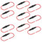 Lot de 10 porte-fusibles aériens pour fusibles en verre et céramique 5 x 20 mm