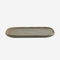 Madam Stoltz Platte Servierplatte Teller Steingut taupe 22,5 x 15 cm Boho Ethno Skandi
