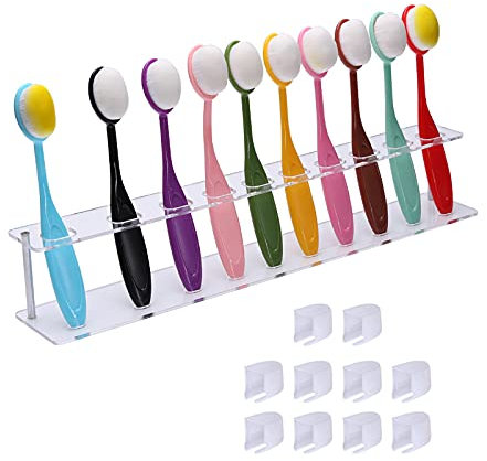 10 Pack Crafting lnk Blending Brushes Blending Paper Craft Background Blender Painting 5/10 Holes Brush Holder Rack Protective Covers Drawing Painting Brushes Flat Kit Ink Application Tools