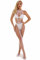 Aranmei Body De Rejilla Sexy para Mujer Malla Distinctive style Lencería de Rejilla Body de Mujer Babydoll Ropa Interior Babydoll Teddies Lingerie, Blanco