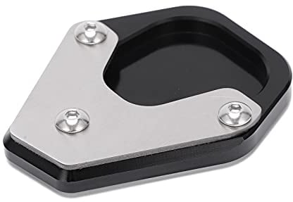 Akozon Motorrad Seite Ständer Verlängerung Teller Pad Motorrad Verlängerungsplatte Seitenständer Pad CNC Seitenständer Verbreiterung Ständer Seitenständer-Platte Pad für MOTO GUZZI V85TT 2018-2019
