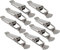 Litensh Chiusura a molla in acciaio inox con viti, chiusura a leva da 56 mm, chiusura a molla, chiusura a morsetto, chiusura a scatola, chiusura a tappo per cassetta degli attrezzi(8, 56 mm)
