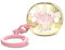 Suavinex Catenella Portas Ucchietto, Edizione Gold, Per Neonati +0 Mesi, Clip Gioiello Effetto Metallizzato Oro, Rosa