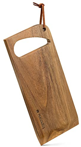 Navaris Grillspachtel aus Holz mit Flaschenöffner - Grillschaber aus Akazie - Spachtel Schieber Schaber - Grillbürste aus Holz - Holzspachtel Grill BBQ Zubehör