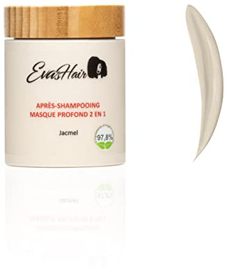 APRÈS SHAMPOOING - MASQUE 2 EN 1 (300) Pour cheveux crépus, frisés et bouclés Idéal pour les cheveux secs et cassants. Démêle et hydrate en profondeur