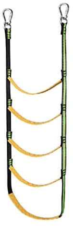 Gcroet Rope Ladder for Boat,Boat Ladders 5-Step Folding Removable, Boat Rope Ladder 5 Steps Marine Rope Ladder Extension Portable Swim Ladder for Sailboat Canoeing