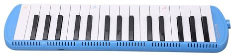SPYMINNPOO Melodica mit 32 Tasten, Mundstück, Melodica-Instrument mit Tragetasche, Musikunterrichtsinstrument für Anfänger, Kinder und Erwachsene Zum Üben (Blau)