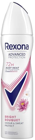 6er Pack - Rexona Deodorant Spray 72H Antitranspirant Advanced Protection - Bright Bouquet - 150ml