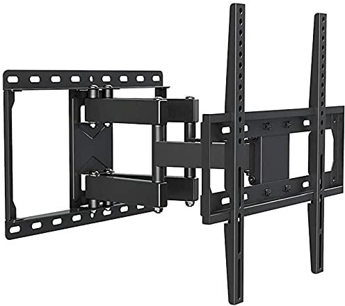 TV-Halterung, TV-Wandhalterung aus Edelstahl mit Ablagen für die meisten 32-55-Zoll-Fernseher, motorisierte TV-Wandhalterung mit Einer Kipphhe von bis zu 15 kg, max. 400 x 400 mm