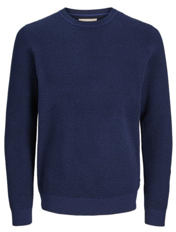 JACK&JONES JPRBLUNOAH Knit Crew Neck BF XL Blue