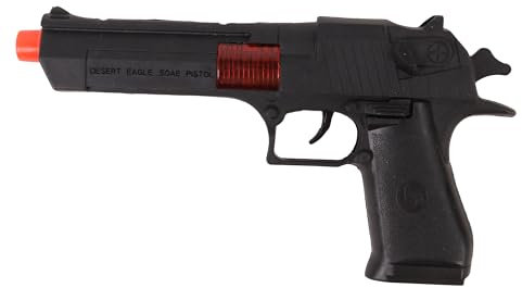 FLYPOP'S - Pistola - Accessori per il travestimento - 187508 - Nero - Plastica - Poliziotto - Giocattolo per bambini - Carnevale - Costume - 23 cm x 12 cm - A partire dai 3 anni