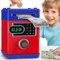 Ltteaoy Spardose für Kinder 3-12 Jahren, Elektronische Spardose mit Touchscreen, Passwort Sparschwein Piggy Bank Kinder, Geschenk für Kinder (Rot-Blau)