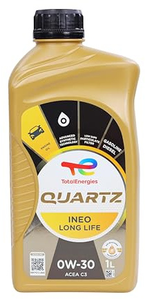 TotalEnergies Motoröl 0W-30 Quartz Motor Öl ACEA C3 Ineo Long Life 1L