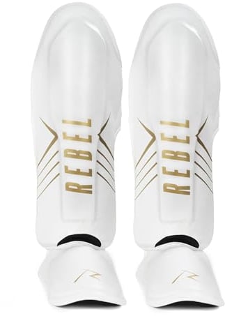 Rebel® Weiß Shinguards (Weiß, L)