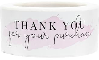 Danke Aufkleber Danke 25 X 76mm 120 Stück Langer Streifen Danke Aufkleber Umschlag Blume GeschenktüTe Geschenkbox Siegel Aufkleber Thank You Sticker Rosa Aufkleber Personalisiert Dekorative Aufkleber
