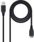 Blendend Cable USB 3.0, Tipo A/M a Micro B/M, 1.0 m, Color negro, Ideal para conectar dispositivos y transferencia de datos rápida.