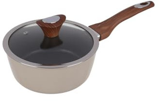 Casseruola 20 cm crema Kolors un manico con coperchio