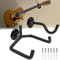 FiTspi Gitarre Wandhalterung Horizontal Aufhänger Akustische E-Gitarre Haken Wandhalterung für Akustikgitarre Klassische Gitarre E-Gitarre Bass Ukulele