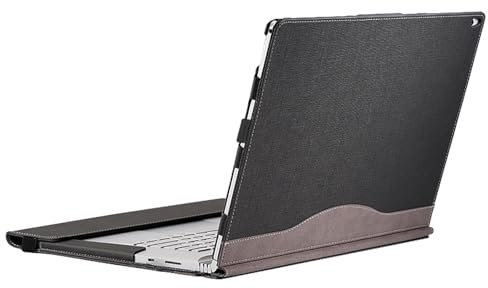 Detachable Laptop Case for Microsoft Surface Book 3 2 1 15 inch [Not Other Models] Tablet PC Cover Notebook Sleeve Computer Bag with Stylus Holder (Grey, 15 inch)