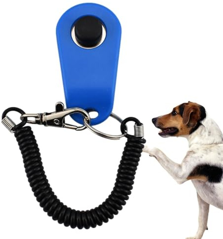 Clickertraining – Clicker Pet Ringtrainer, Trainingsgerät für Hunde mit Fingern | Trainingsgerät für Haustiere, langes Klickerarmband für