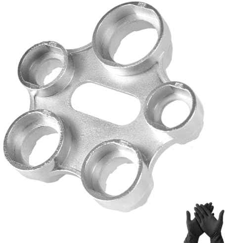 Luftsprudler Montageschlüssel, Strahlregler Serviceschlüssel, Universal, Wasserhahn Sieb Schlüssel mit Nitrilhandschuhe, Mischdüse Schlüssel für Aeratoren M16/M18/M22/M24/M28