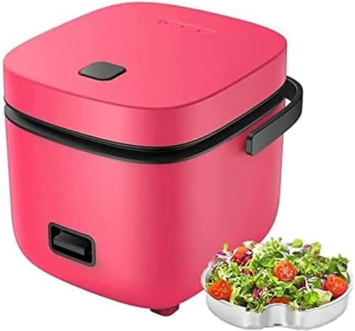 Cooker di Riso Perfetto Piccolo per 2, pentola di Riso Giapponese da 1,2 Litri, pentola di Riso Non Bastone con piroscafo, Bianco Verde