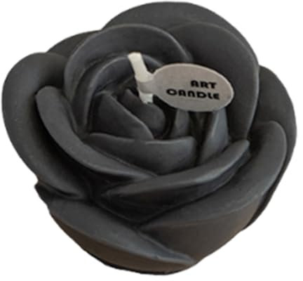 Candela Di Rosa - Disegno Di Versato A Mano, Eleganti Regali Romantici | Flacone Con Cera Di Soia Naturale, Candele Aromatiche Floreali, Fragranza Durevole, Per La Decorazione Domestica