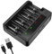 Uqezagpa Batterie AA 3 A pour piles rechargeables USB charge rapide avec indépendamment