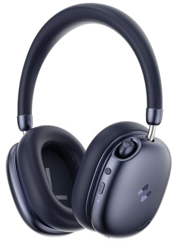havit SPACE S1 Adaptive Active Noise Cancelling Headphones, LHDC Bluetooth 6.0 Hi-Res Wireless Over Ear Bluetooth Headphones with 5 Mic ENC, 100H Playtime, Overhead Headphones with Spatial Audio