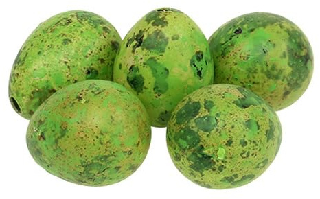 Viana Wachteleier Grün Dekoration Ostern 3cm 50 Stück