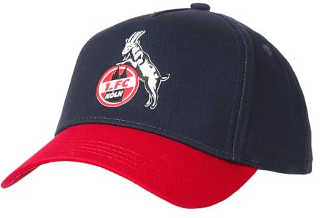 1. FC Köln Cap mit Logo – Offizielle Fan Kappe – Verstellbare Baseball Cap Rot Weiß – Fußball Cap für Herren & Damen – Köln Fanartikel Mütze