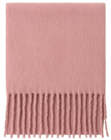 MIJOMA Damen Fransenschal 180x35 cm kuschelig & stylisch aus 100 % Polyester weicher Winterschal für Frauen mit Fransen modernes Design pflegeleicht ideal für Alltag & Freizeit