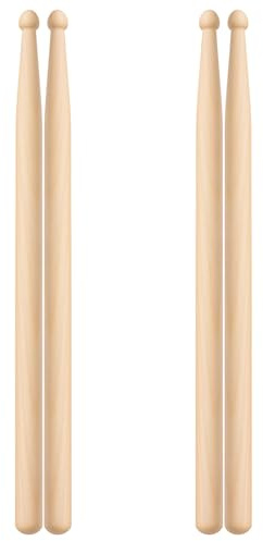 2 Pairs Drum sticks 5A, Drumsticks for Drums Professional Classic Maple Wood Drumsticks Percussion Drumstick for Professional Beginner