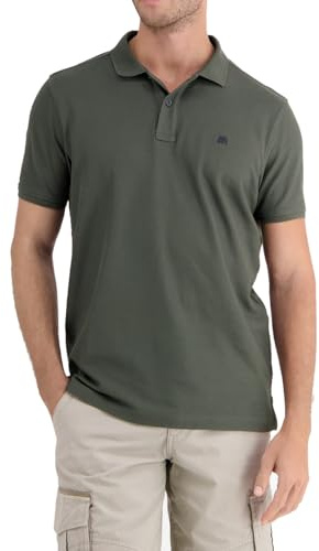 Klassisches Herren Poloshirt (DE/NL/SE/PL, Alphanumerisch, L, Regular, Regular, 670 - Chilled Olive)