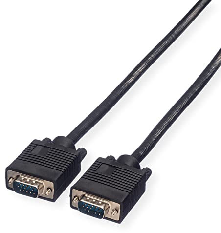 ROLINE câble VGA - câble d'écran à connecteur HD D mâle - pour le raccordement de Notebook • carte graphique • projecteur l noir 3m