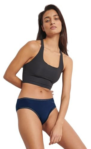 sloggi Women's GO Crush Hipster C3P Underwear, Blue-Dark Combination, L (Pack of 3)