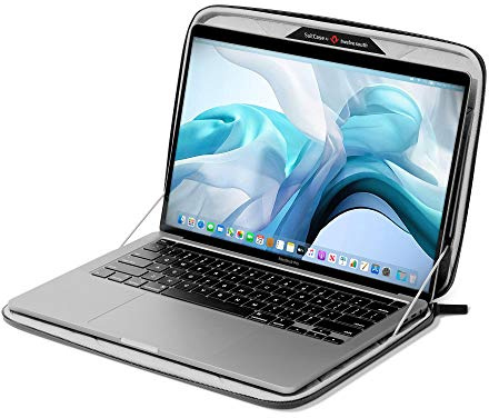 Twelve South Suitcase für MacBook Maßgeschneiderte Laptop-Schutzhülle mit Innenfach und Ledergriff für MacBook Pro/Air 13 Zoll