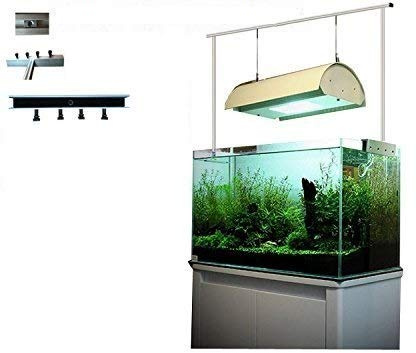 Aquarium Licht Suspension System Tank Halterung Hanging Kit Aufhängung Befestigung Halter Bracket Aquariumbeleuchtung LED Aquaristik Zubehör Riffbecken Pflanzenaquarium Es ist 60 Zentimeter lang.