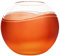 CRISTALICA Kugelvase Vase Blumenvase Elements Orange Rot D 15 cm Kristallglas Tischvase Tischdeko Hochzeitdeko