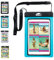 Swimcell - wasserdichte Schutzhülle für Handy, iPhone 6, 7 Plus, iPad, Tablet, Samsung Tab, Kindle, MP3-Player, Kamera, Schlüssel, Geldbeutel, Reisepass. Hochwertige Tasche. Geprüft nach IPX8. Bis zu 10m unter Wasser schwimmen., Nylon, blau, Small Tablet 15.3cm x 21.5cm