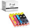 Hemei 364 Lot de 5 cartouches d'encre rechargeables pour encre HP 364 pour imprimantes HP Photosmart 7510 B8550 C5324 C5380 C6324 C6380 D5460 C309a C309n C310a C410b C510a
