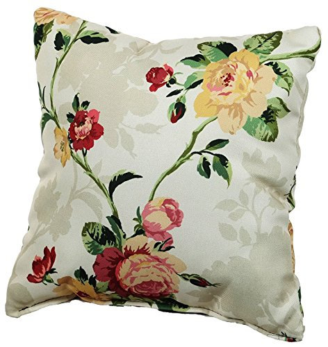 Gutekissen Palettenkissen, Gartensofakissen, Gesteppte Kissen gefüllt mit granuliertem Poulirette-Schaum, viele Farben und Größen PPI (Deko-Kissen 40x40, Blumen 4)