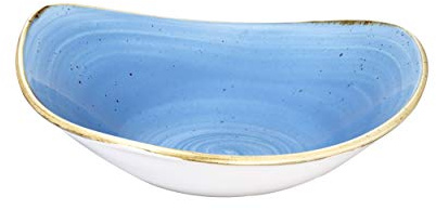 Churchill Stonecast -Triangle Bowl Schüssel- 37cl, Farbe wählbar (Cornflower Blue)
