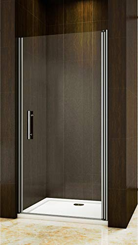 Nischentür 100cm Duschtür Drehtür duschabtrennung NANO Glas 195cm