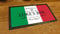 Artylicious Tapis de bar personnalisé avec drapeau italien