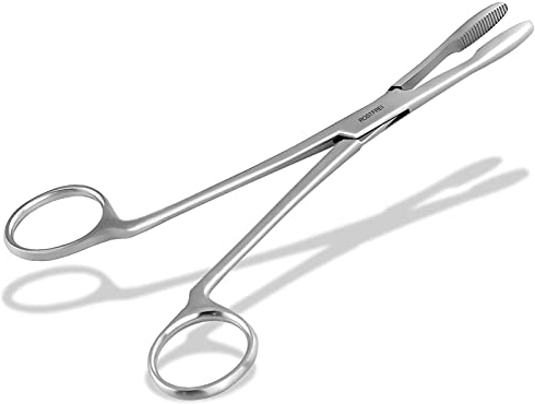InstrumenteNrw Zupfzange für Hundeohren Haarzange Hunde Haarzupfzange Tierhaar-Entferner Edelstahl Rostfrei mit Innenzahnung ohne Sperre in Profi-Qualität (16 cm)