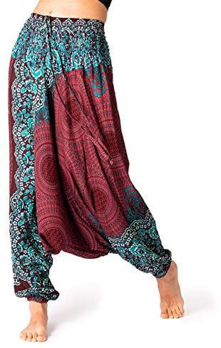 PANASIAM Aladin Pants Mandala 5, bordeauxred XL