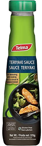 Telma Teriyaki Sauce-370G Gluten Free Fat Free Sweet Soy Sauce-Kosher Marinade Sauce-Teriyaki Sauce for Seasoning Dipping Cooking-All Around Condiment