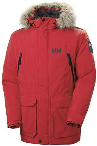 Helly Hansen Uomo Reine Parka, Rosso, XL